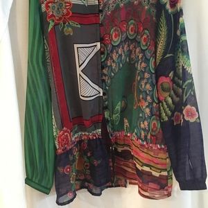 Gorgeous Desiqual Multi-color tunic, Size M